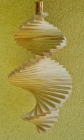 Windspiel aus Holz - Windspirale - Holzspirale, Länge 35 cm - Breite 19 cm, unbehandelt