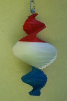 Windspiel aus Holz - Windspirale - Holzspirale, Länge 55 cm - Niederländische Nationalfarben, Niederländische Fahne