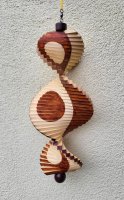 Wind Spinning Wood Spiral, Length 60 cm, Circle