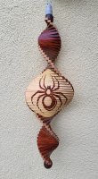 Windspiel aus Holz - Windspirale - Holzspirale, Länge 70 cm - Spinne